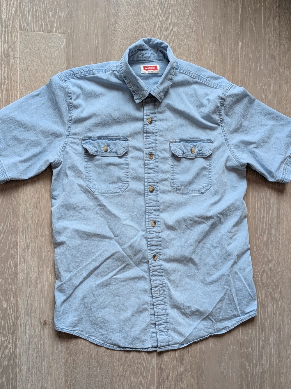Wrangler Denim Short Sleeve Button-Down
